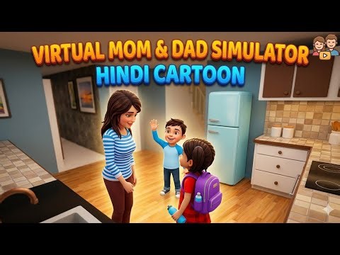 Vertual Mom & Dad simulator|Hindi cartoon|best cartoon for kids in Hindi|cartoon gameplay|ytcartoons