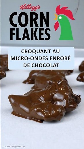 Kellogg's Corn Flakes® - Croquant au micro-ondes enrobé de chocolat