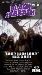 Black Sabbath - Sabbath Bloody Sabbath 🦇 The lead single from Black Sabbath’s album Sabbath Bloody Sabbath, which shares the same name, was released in 1973. The full album was released on December 1, 1973. #BlackSabbath #OzzyOsbourne #ToniIommi #GeezerButler #BillWard | Keep Metal