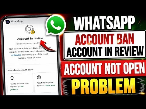 How To Fix Account In Review Problem | WhatsApp Account Ban Account In Review Problem | WhatsApp