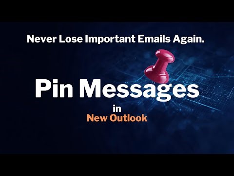 Never Lose Important Emails Again | Pin Messages in New Outlook