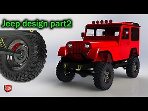 Jeep Car Design In Solidworks - PART 2 #jeep