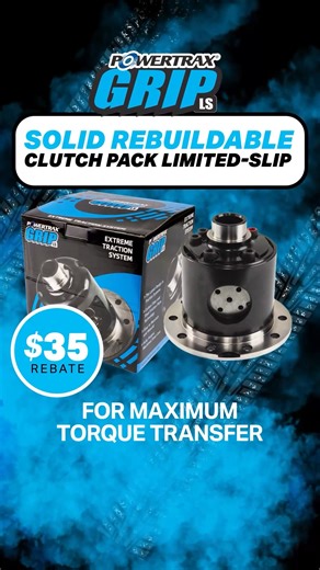 The Powertrax Grip LS, is a clutch type differential in a forged steel case. This differential uses a set of carbon clutch discs to provide traction as needed, is rebuild-able and serviceable, and aimed squarely at the street machine market. | Powertrax