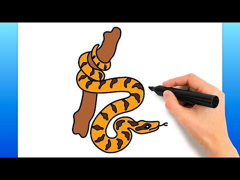 How To Draw A Boa Constrictor Snake (Easy Drawing Tutorial)