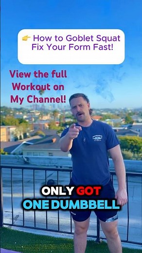 How to Goblet Squat | Fix Your Form & single dumbbell exercises | watch Full Video on my channel