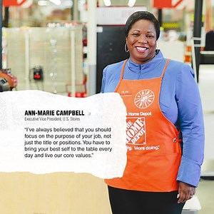 1.6K views · 134 reactions | Advice from our Executive Vice President, Ann-Marie Campbell: Bring your best self to the table every day! | The Home Depot Careers | Facebook
