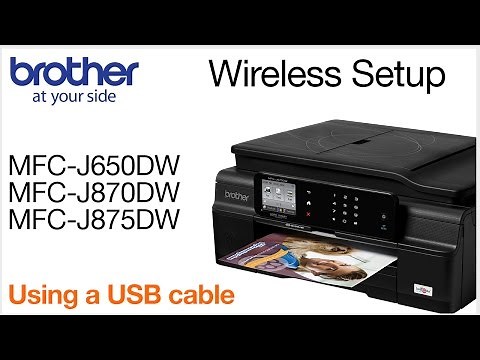 MFCJ870DW - Using a USB cord to install on a wireless network