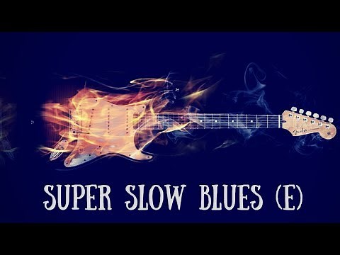 Super Slow Blues Jam | Sexy Guitar Backing Track (E)