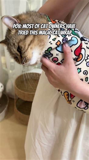 Most of cat owners have tried this cat wrap for grooming#catwrap #catgrooming #pets