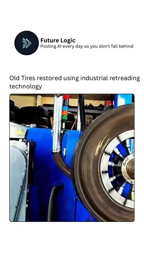 Future Tech | AI | Systems on Instagram: "Old tires getting a second life—thanks to industrial retreading technology! ♻️🚗 Instead of discarding worn-out tires, this process rebuilds them by replacing the tread while keeping the original casing intact. It’s cost-effective, eco-friendly, and surprisingly durable—giving tires a whole new lifespan without compromising safety. Retreading isn’t just recycling; it’s smart engineering, turning what was once waste into reliable performance on the road a