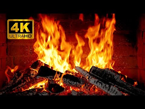 🔥 4K Cozy Fireplace 12H | Crackling Fire Sounds for Sleep & Relaxation