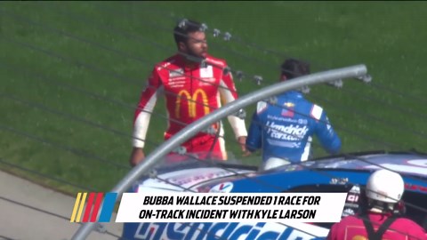 Bubba Wallace suspended after Las Vegas incident; No. 18 team penalized