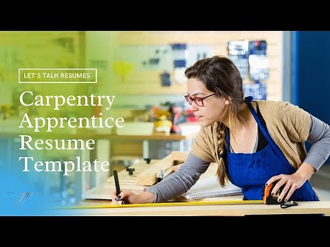 Carpentry Apprentice Resume Template Example