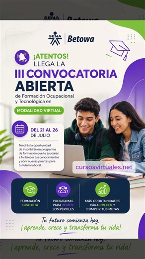 ⚡ SENA Virtual EDUCATIONAL Offer REGISTRATION | July 21st to 24th, 2026