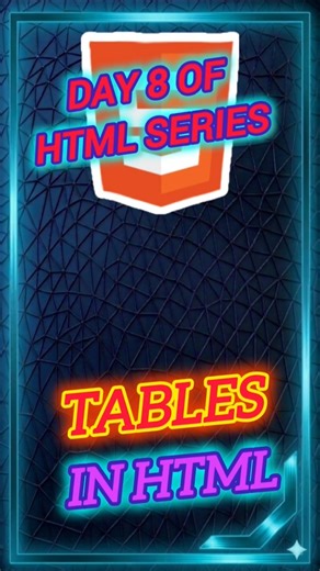 how to add border on on table in html | Day 8 of HTML series part 2 #html #coding #shorts