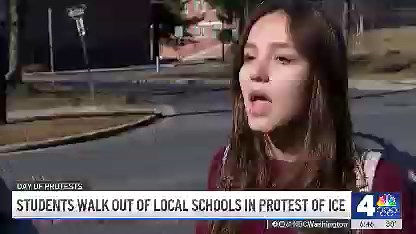 Students walk out of DC-area schools in day of protests against ICE