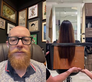 #duet met @Ruskin Seabrook #failedhaircut now I have seen it all!!! #hairhack #hair #reactionvideo