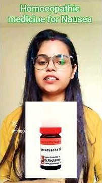 Homoeopathic relief for Nausea:Your natural guide|Dr.Neha|#homoeopathy medicine for#nausea#vomiting
