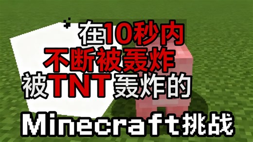 我的世界：在10秒内不断被TNT轰炸的Minecraft挑战 - Technoblade