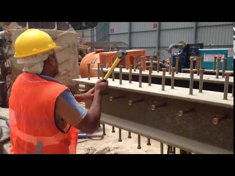Construction: Welded Shear Stud Bend Test at Site