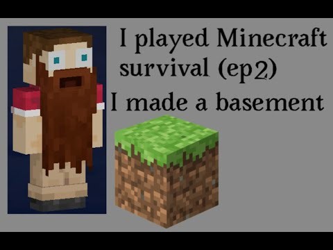 I made a basement under my house in Minecraft survival