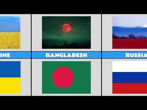 Countries Flags In Nature
