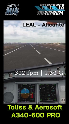 Microsoft Flight Simulator 2024 | 🥹 - Alicante landing - 🥹 | Toliss & Aerosoft 💨 #mfs2024