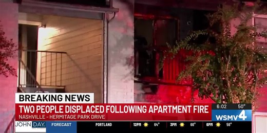 Balcony fire contained at Hermitage apartment complex