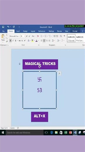 Magical Tricks in MS Word