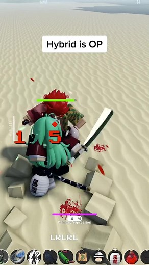 Hyrbrid in project slayers is fun #projectslayers #gpo #projectslayer #gpotiktok #grandpiece #fyp