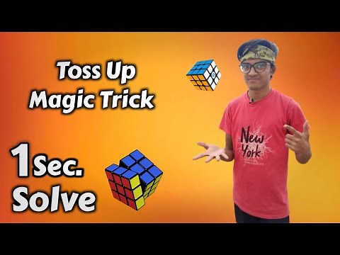 Rubik's cube Magic Trick ,1sec. Solve | Toss Up Magic Tutorial |