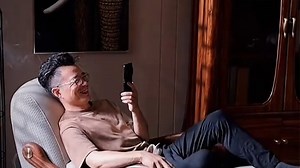 PROPHILO现代新中式乌金木实木摇摇椅家用客厅卧室休闲躺椅真皮款