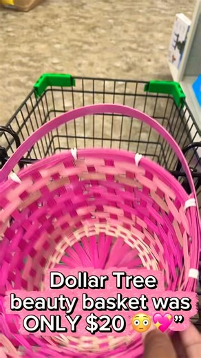 $20 Dollar Tree Beauty Basket😍💖 (Easter Gift Idea)#dollartree #shorts #haul #easter #pink #beauty