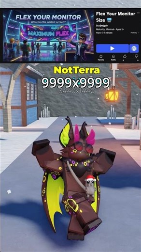 Flex your monitor size #roblox
