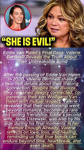 Eddie Van Halen’s Final Days: Valerie Bertinelli Reveals the Truth About Their Unbreakable Bond