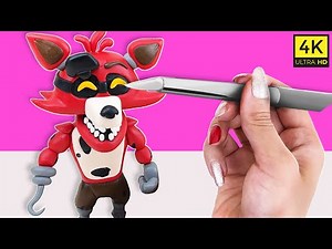 How to make Foxy from Five Nights at Freddy's using Clay