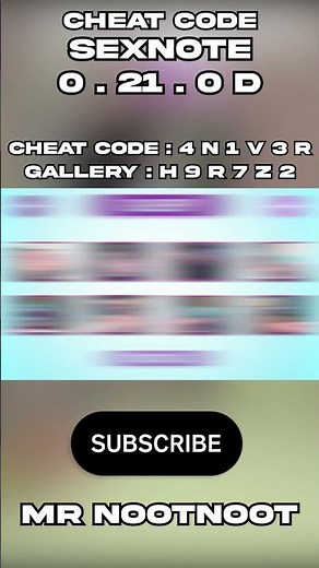 Cheat Code game Sex Note v0.21.0d #games #visualnovel #shorts #cheat #code #cheatgame