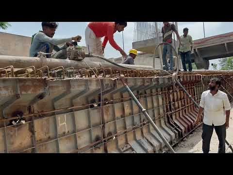 Static concrete Pump & casting of prestressed concrete girder