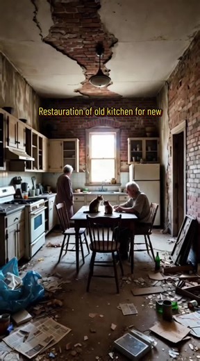 Before & After Kitchen Renovation | Old Brick Kitchen Transformation An old American-style brick kitchen is completely renovated in a time-lapse transformation. Watch the full process from debris removal and demolition to new cabinets, flooring, and a modern kitchen makeover. #beforeandafter #kitchenrenovation #homerenovation #roommakeover #homeimprovement