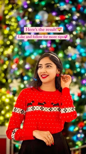 36K views · 201 reactions | Christmas tree photo idea on how to create bokeh effect in your pictures. Watch the full reel to see how.Don’t forget to save❤️ Happy Holidays!✨Like and follow @wanderesskriti for more tips and tricks.#howtopose #posingtips #posingideas #posing #photoshoot #photoshootideas #posingforthecamera #creativity #poseideas #photoposes #tipsandtricks #phototips #posesforpictures #trending #fyp #explorepage | WanderessKriti | Facebook