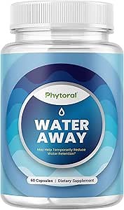 Water Retention Pills for Women & Men - Herbal Diuretic Supplements - Fluid Retention Supplement with Dandelion Leaf Extract & Green Tea for Bloating Relief - Pills for Leg & Feet Swelling - 60 Count
