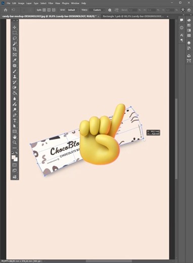Chocolate Bar Mockup | Adobe Photoshop #designology #photoshop #tutorial #tricks #tips