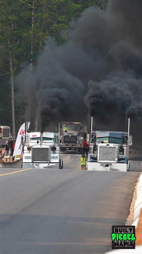 BUILT DIESEL MAFIA on Instagram: "Levy vs Bernard Peterbilt vs K dub! who Wins? #tvsr25 Thunder Valley SEmi Races 2025! #bigrigracing #largecars #diesel"