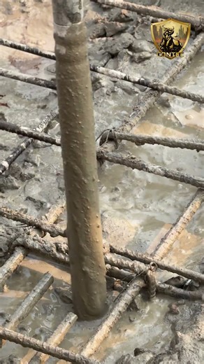 Importance of vibrator during concrete process #civilengineering #qualityconstruction #ytshorts