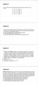 Question 3Let X be a random variable with the following proba... | Filo