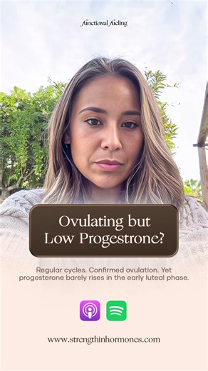 Lauren Papanos MS,RD,CSSD on Instagram: "Ovulating—but your basal temp or progesterone stays low in the luteal phase? This is one of the most common patterns I see. Regular cycles. Confirmed ovulation. Yet progesterone barely rises in the early luteal phase. Here’s the part most women are never told: This usually isn’t an ovarian problem. It’s a thyroid signal problem. When thyroid hormones are lower—especially T4 and T3—progesterone output during the luteal phase drops, most noticeably around d