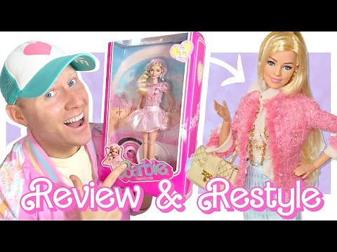 Barbie The Movie: Pink Puffy Dress / Pink Beret Doll 🎀 Review & Restyle! (+MTM match)
