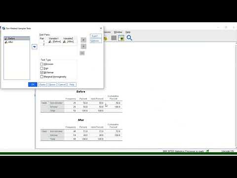 Performing a McNemar test in SPSS