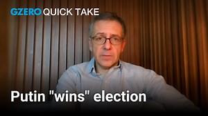 Sure, Putin "won" the "election," but there's no opposition to speak of in Russia, says Ian Bremmer. If Putin is the Harlem Globetrotters, any opposition allowed to run in Russia is the Washington Generals (just there to make Putin look good). #QuickTake | GZERO Media | Facebook