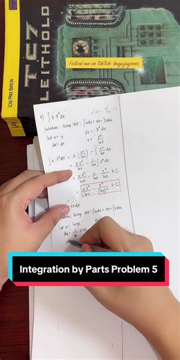 Integration by Parts Problem 5 #fyp #kuyajayveez #engineering #integral #integrationbyparts